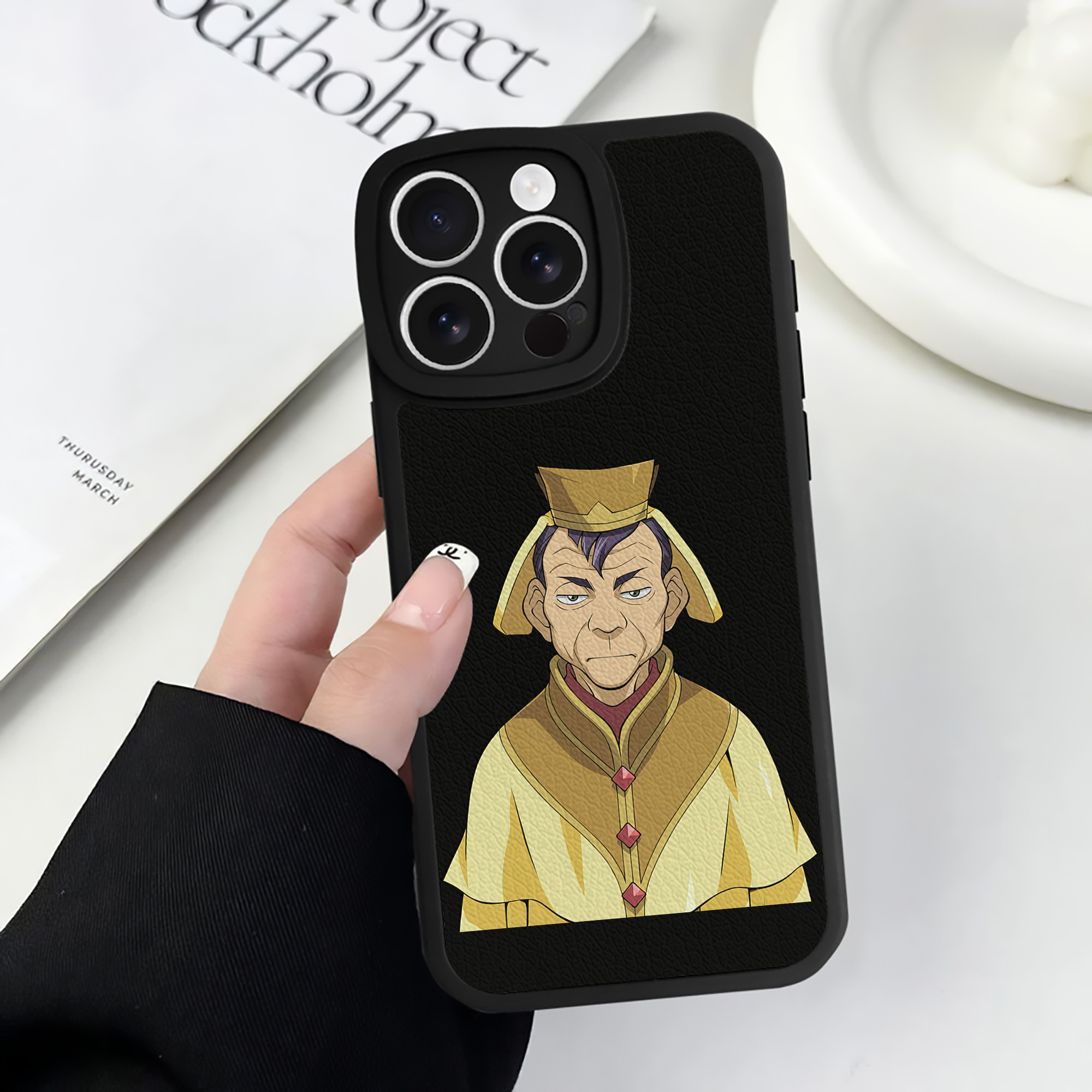 遊☆戯☆王 Yu-Gi-Oh! 【iPhone 16シリーズ対応】シリコンスマホケース（レザー調） 材質：シリコン